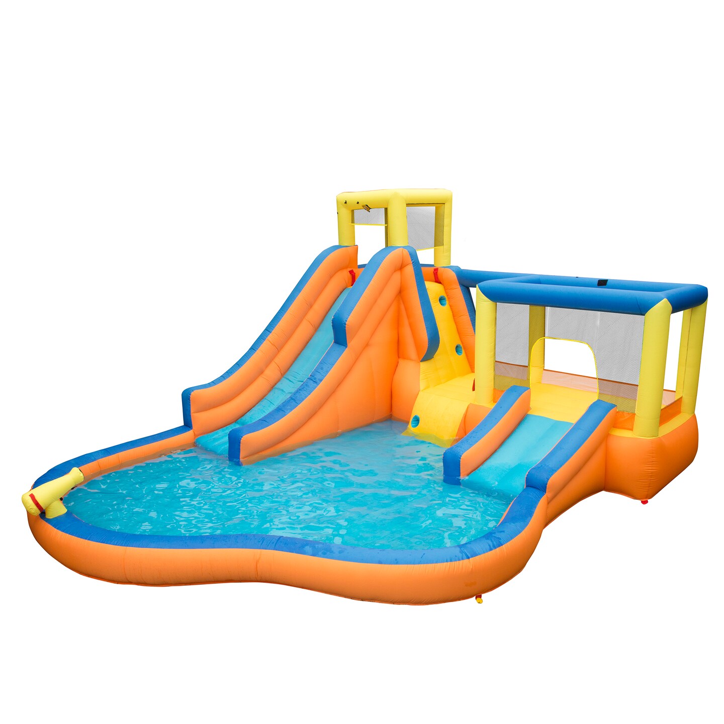 Banzai Inflatable Slide 'N Bounce Spash Park Water Park - 3 Levels of Fun!