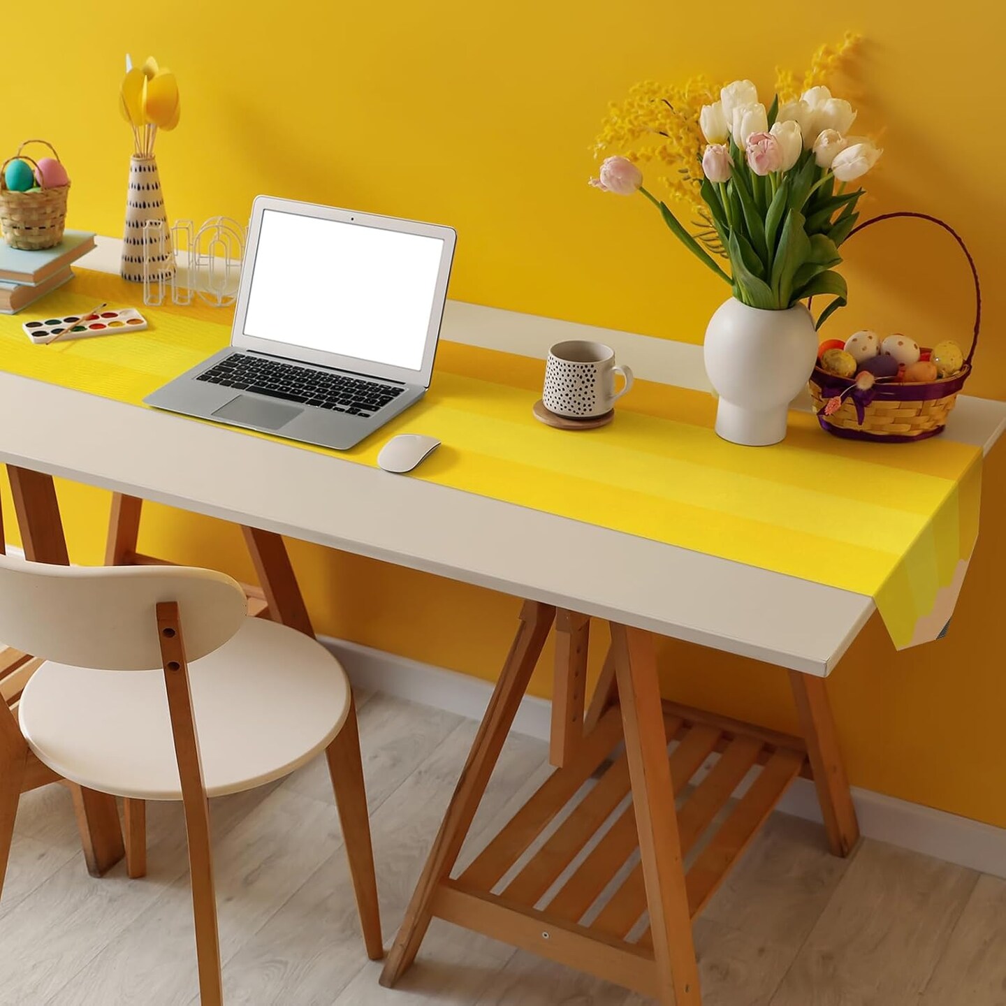 4 Pcs Back to School Decorations Table Runner (Multi Color) 71 x 13 inches