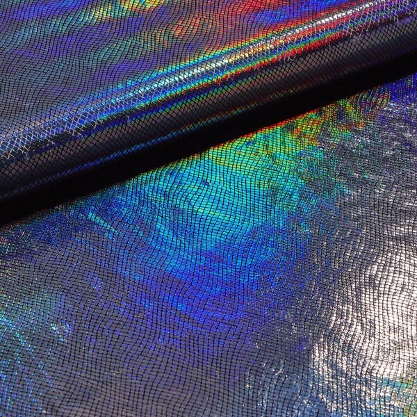 Cobra Foil Printed Stretch Velvet Fabric
