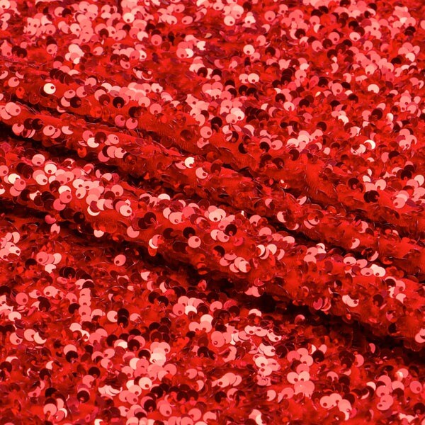 1 Yard Stretch Velvet Sequin Fabric 2 Way Polyester Spandex 36&#x22; x 60&#x22; Length by Width