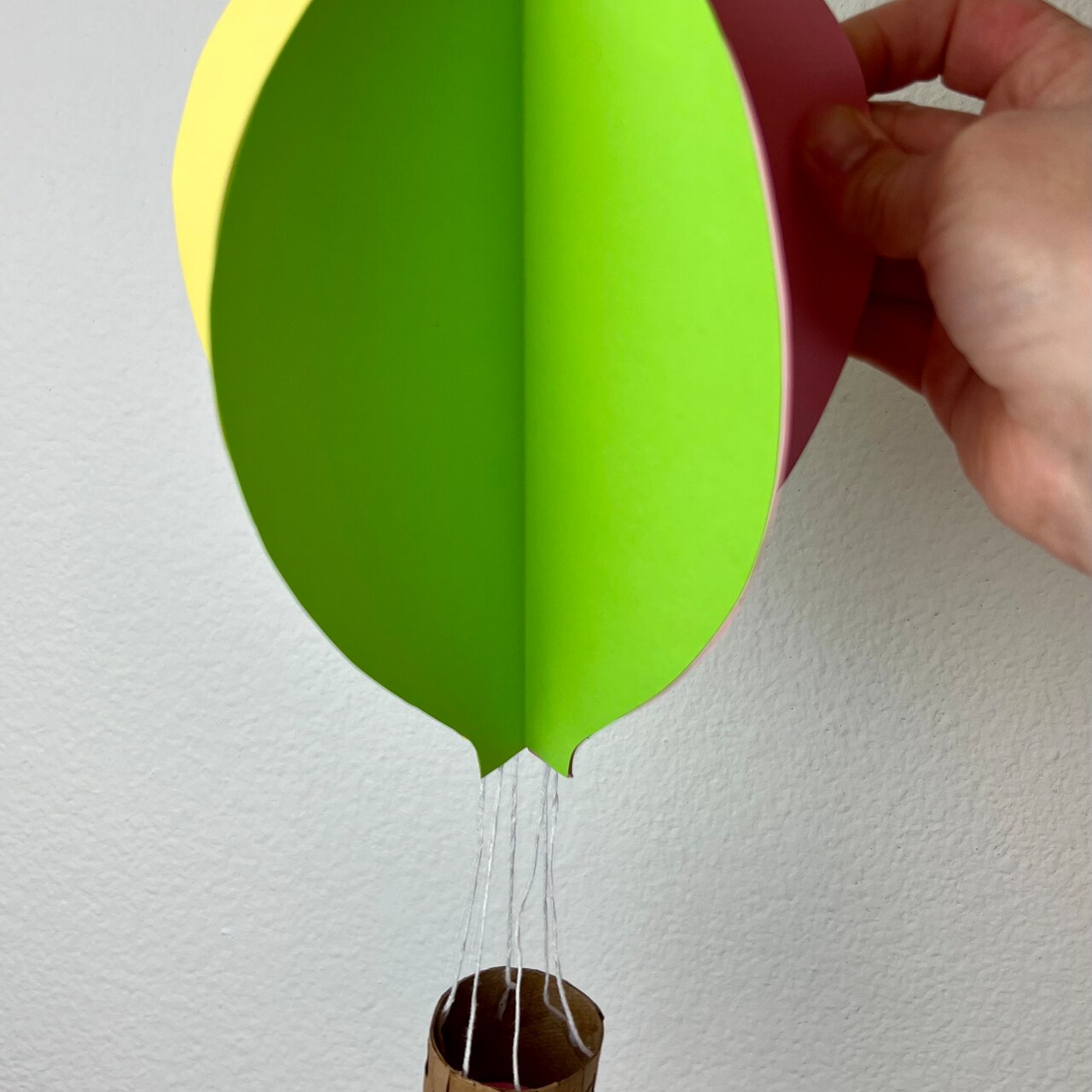 Kids Club Folded Paper Hot Air Balloon