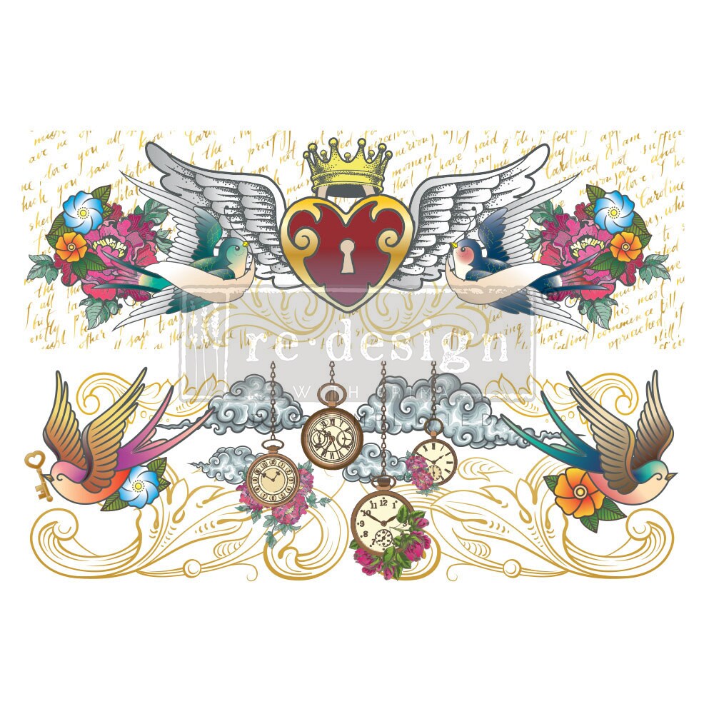 DecorTransfers&#xAE;CeCe-HeySailor-totalsheetsize24x35,cutinto2sheets rub-ons