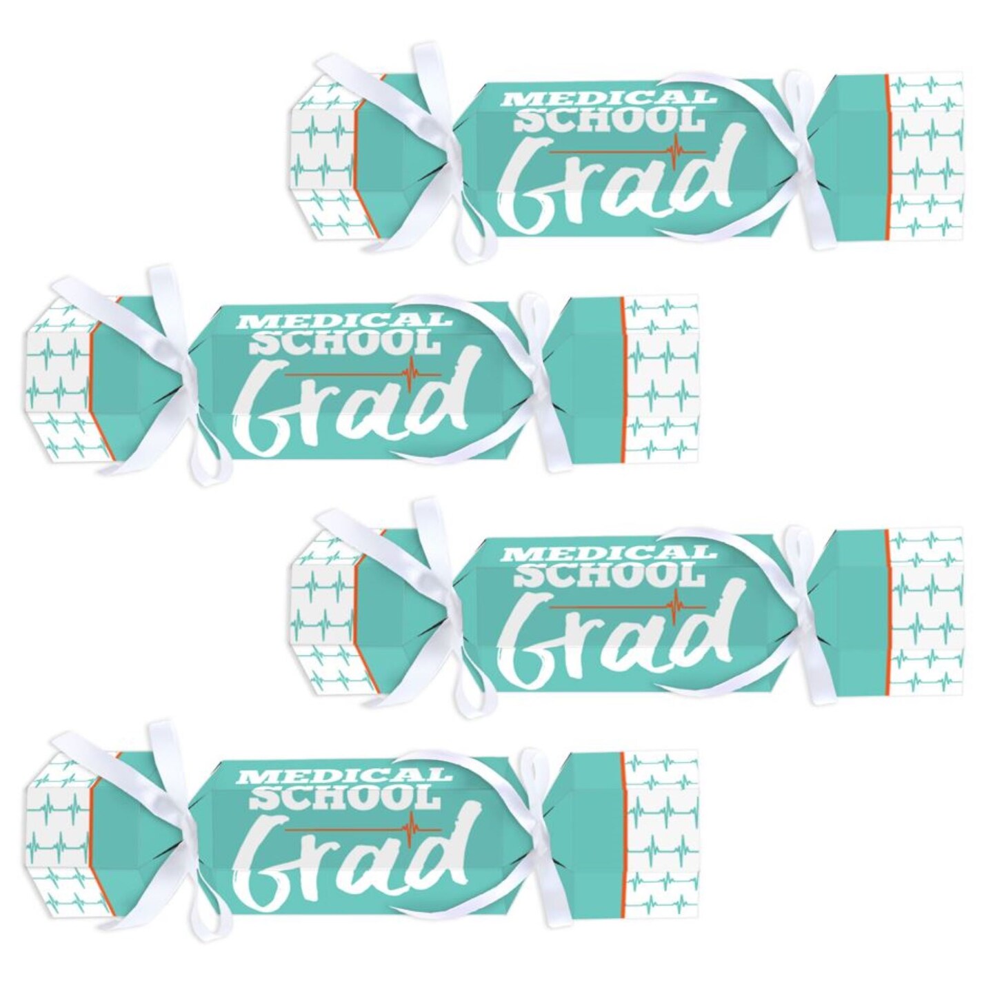 Big Dot of Happiness Medical School Grad - No Snap Doctor Graduation Party Table Favors - DIY Cracker Boxes - Set of 12