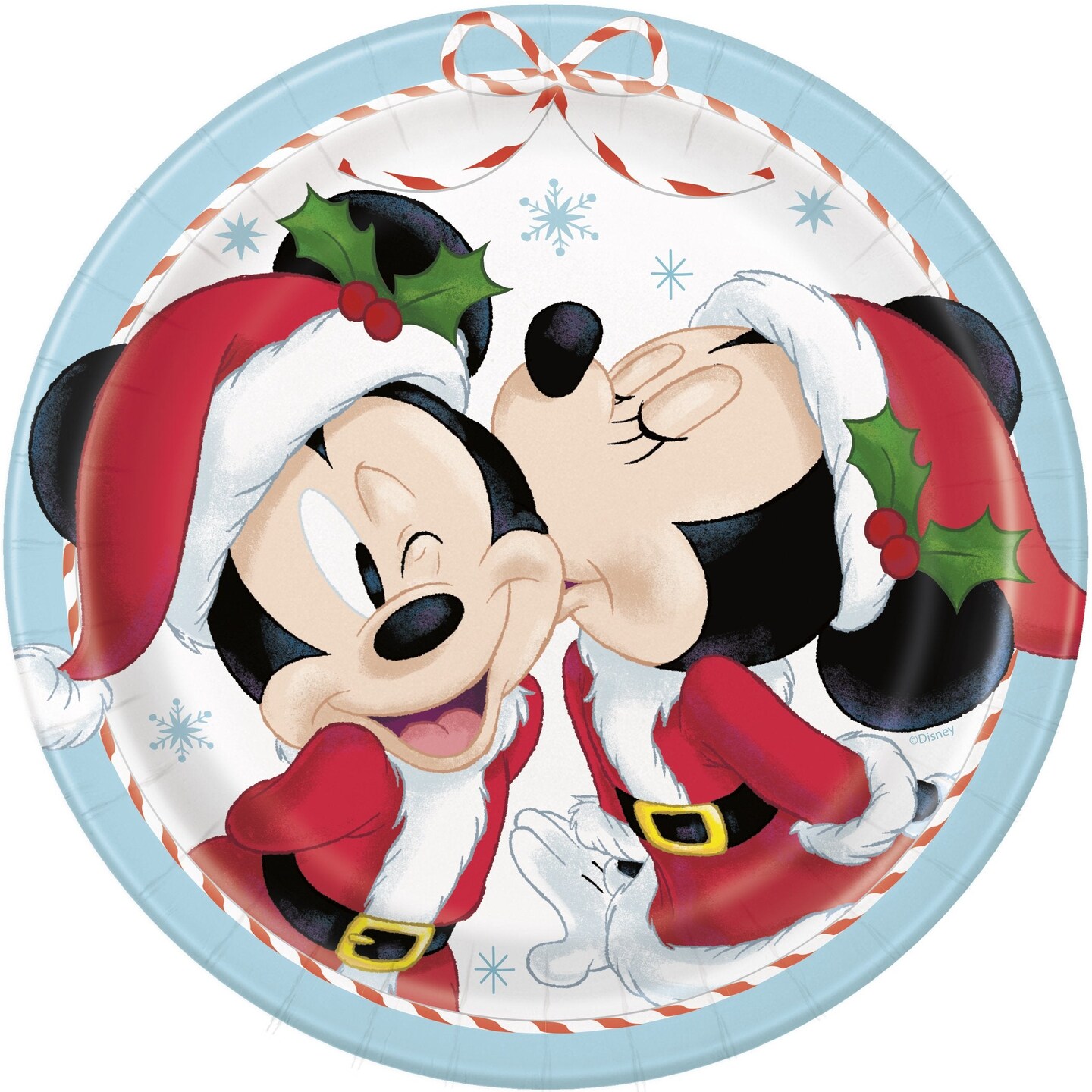 Disney Mickey &#x26; Minnie Mouse 7&#x22; Round Dessert Plates  - 8ct