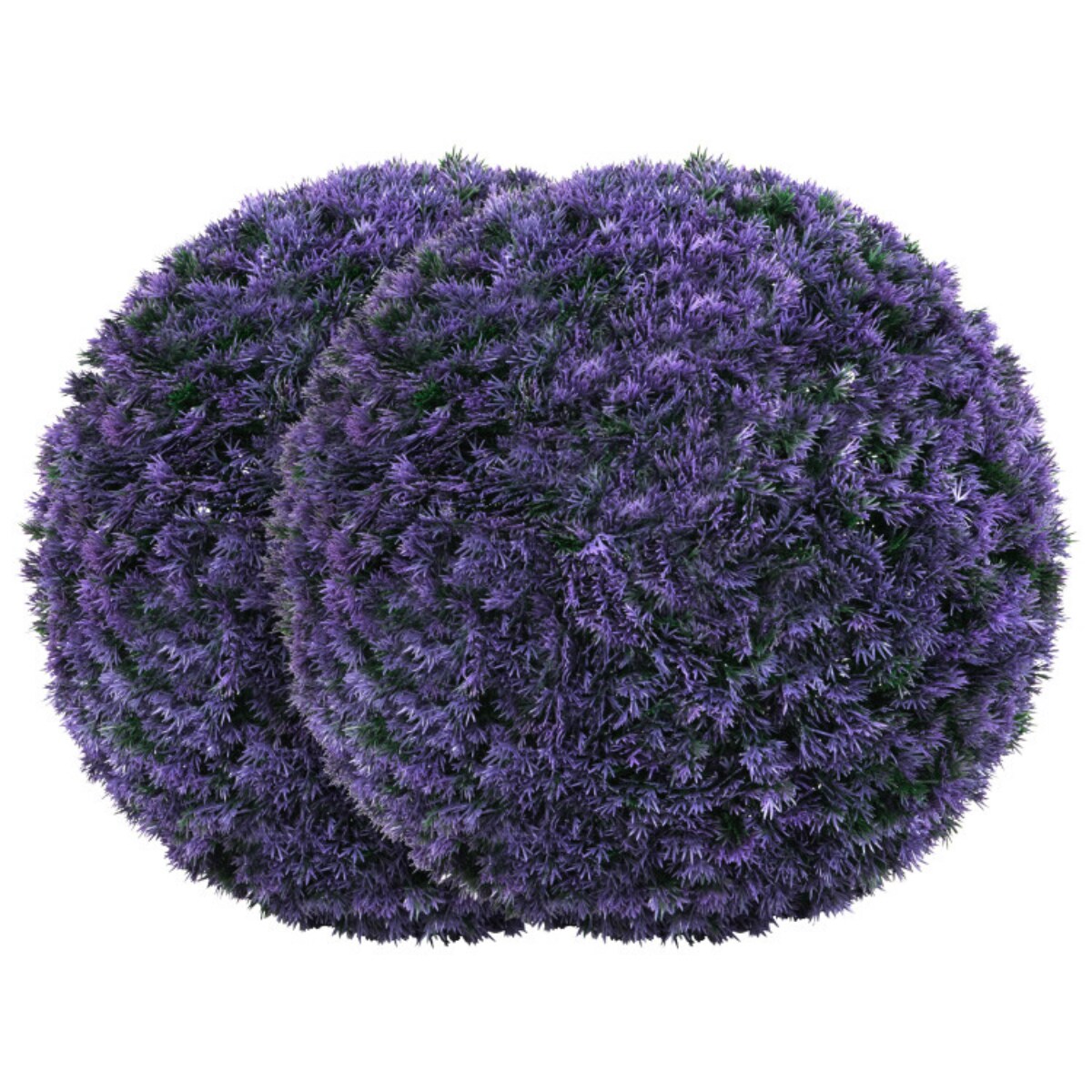 Purple Topiary Balls Set of 2, UV-Resistant Decorative Spheres