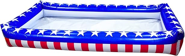 4E&#x27;s Novelty Patriotic Inflatable Serving Bar &#x2013; 4th of July Ice Tray for Food Buffet Table Cooler