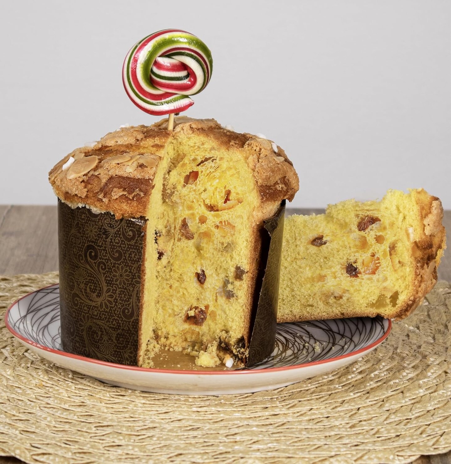 12 oz Easter Bread Paper Mold Kulich |12 pcs| Easter Bread Forms Paska Mold - Panettone Paper Mold - Italian Non Stick Panettone Paper Baking Molds - Brown Design W 4.33 x H 3.35-In