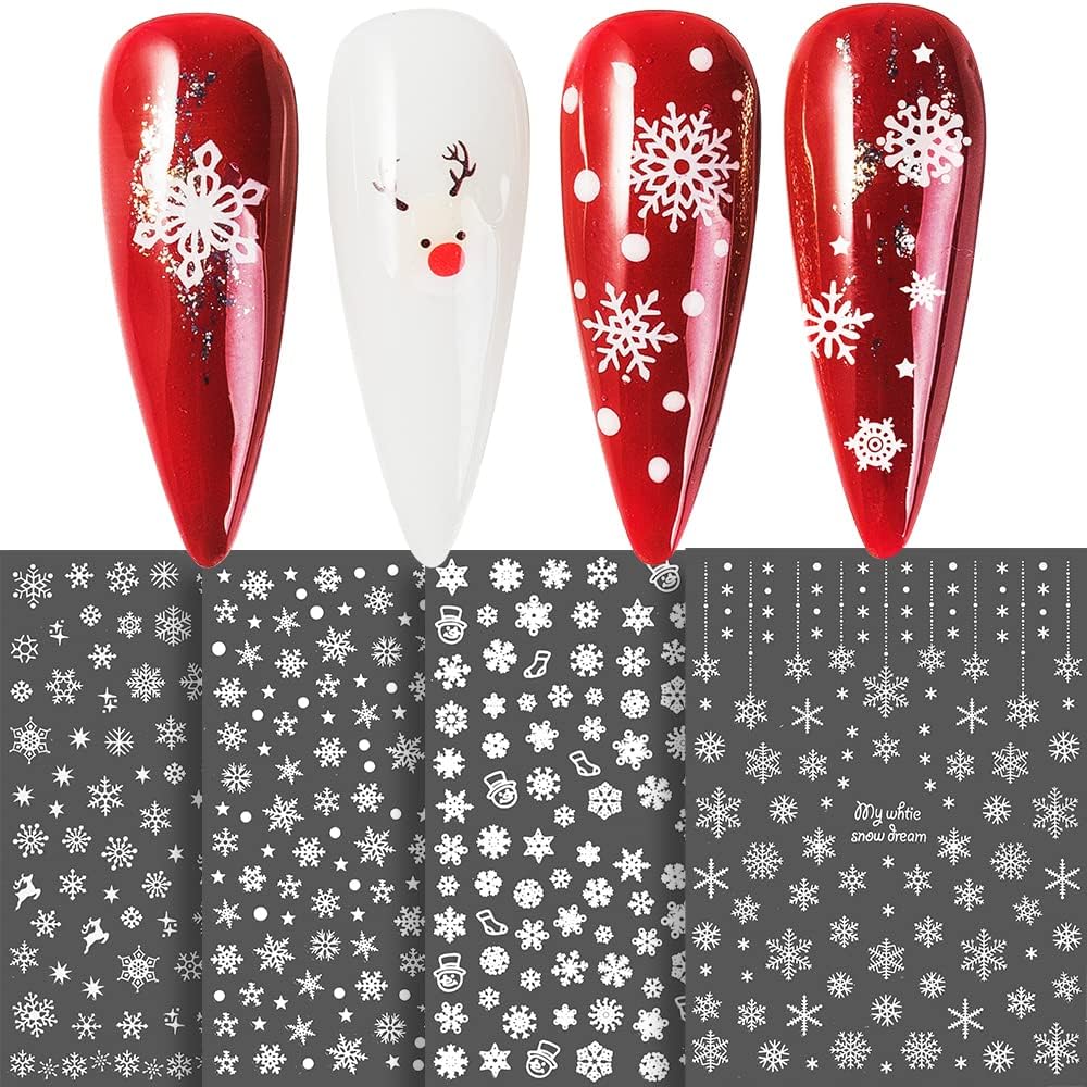 Snowflake Nail Art Stickers 10 Sheets