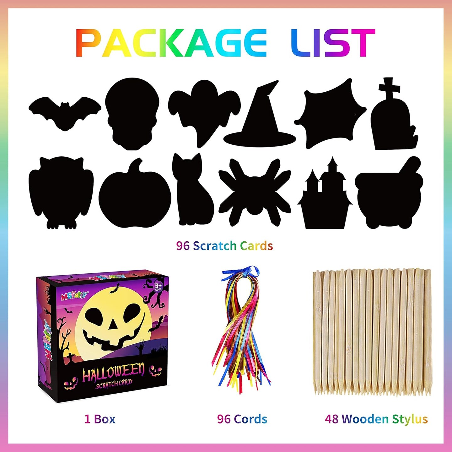 Scratch Paper Art for Kids - 96 Pcs