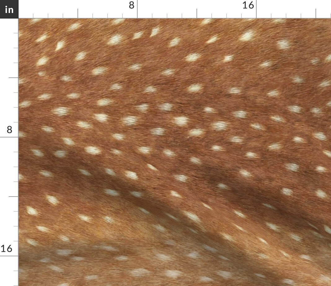 Soft Deer Hide Spring Fawn Railroad Skin Animal Willow Custom Printed Fabric by Spoonflower Various Fabrics by the Yard or Fat Quarter