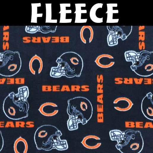 Licensed NFL Chicago Bears Fleece 6321D Fabric by the Yard