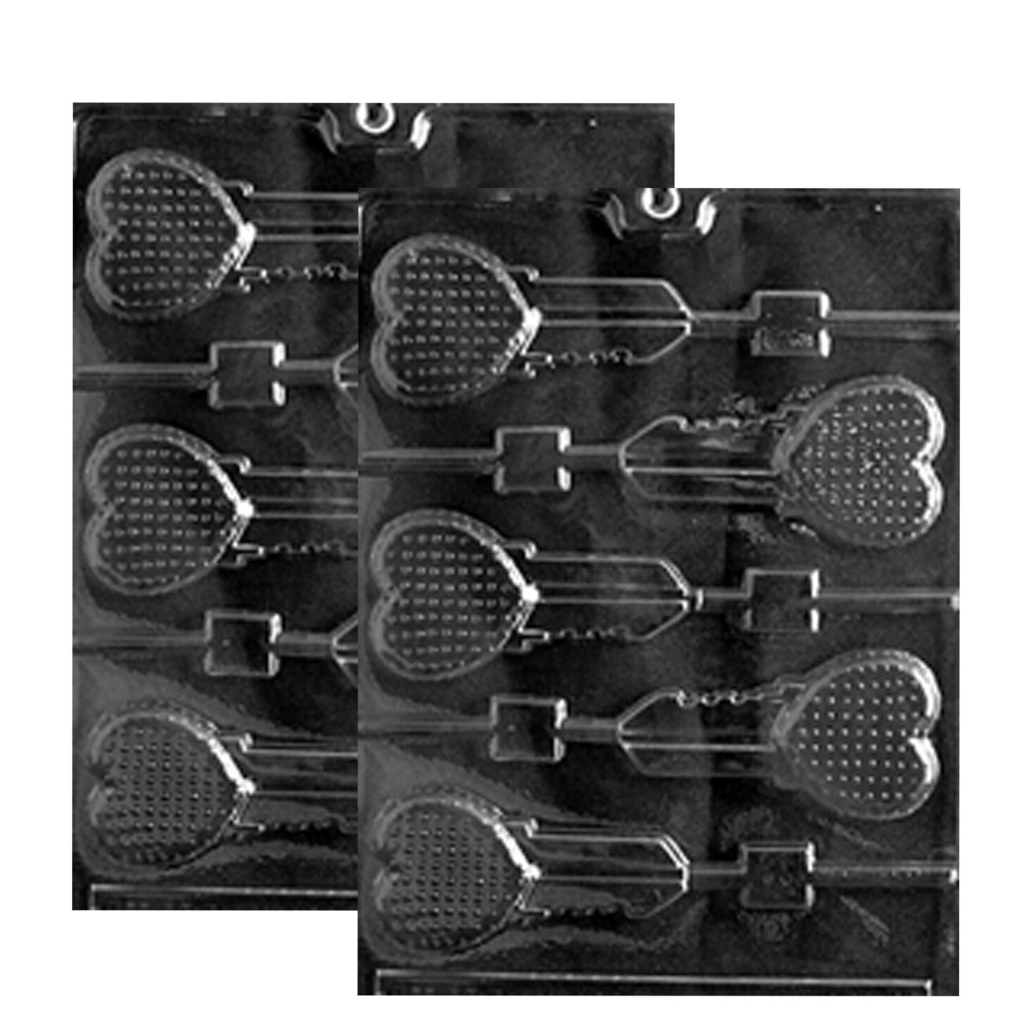 Key Heart Lolly Chocolate Mold