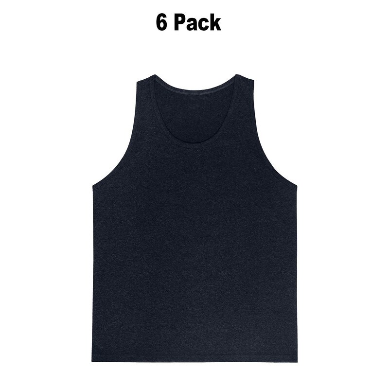 Knocker Men&#x27;s Heavy Tank Top Pack of 6 Durable and Comfortable Fit