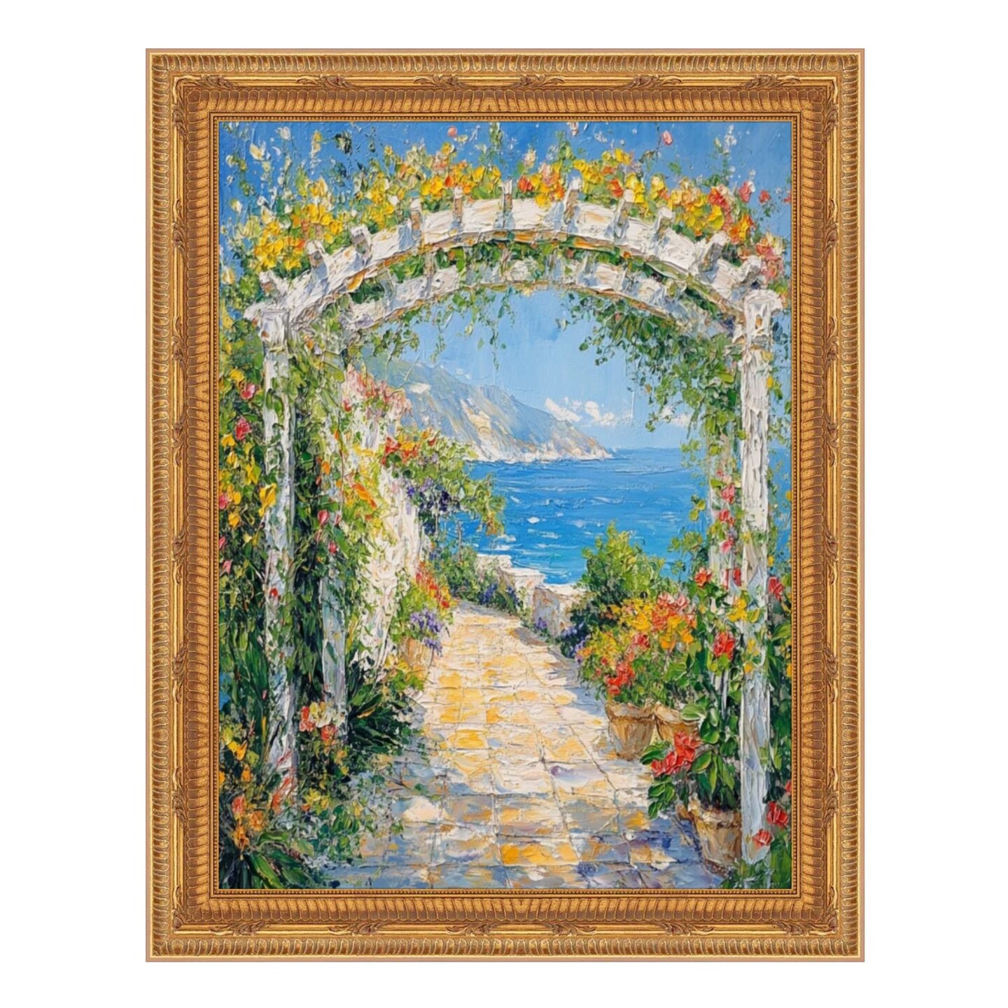 Funky Birght Gold Leaf Gothic Picture Frame 20x30 frame