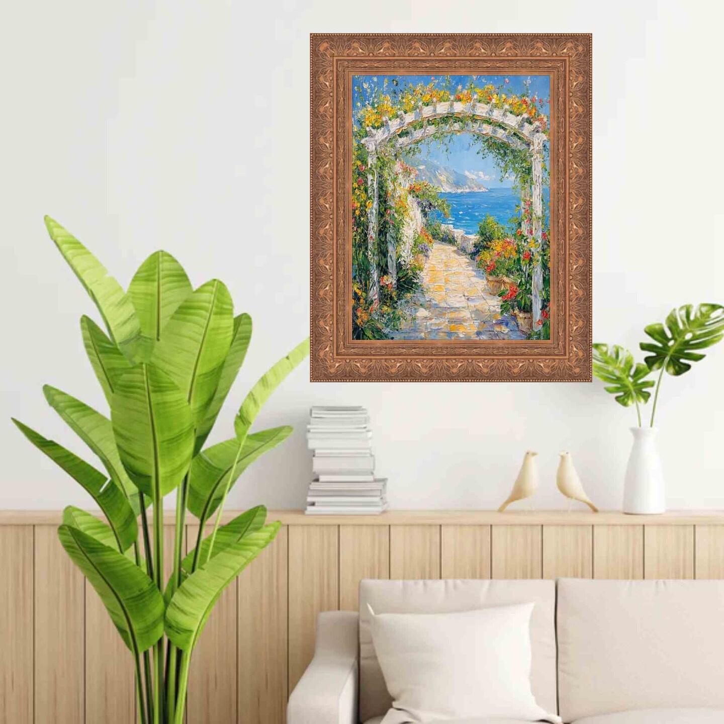 Wide Aged Gold Leaf Gothic Luxury Picture Frame 30x40 frame