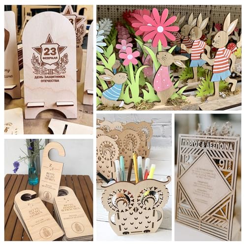 3 Pack Basswood Sheets 1/8"x12"x12", 3mm Basswood for Laser Cutting and Engraving,Thin Plywood Board Unfinished Wood for Crafts, DIY Ornaments and Architectural Model, Wood Burning.