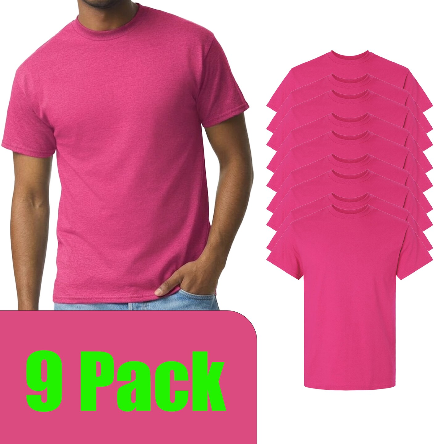 Gildan Adult's Ultra Cotton Heliconia T-Shirt, Arts & Craft Plain tee