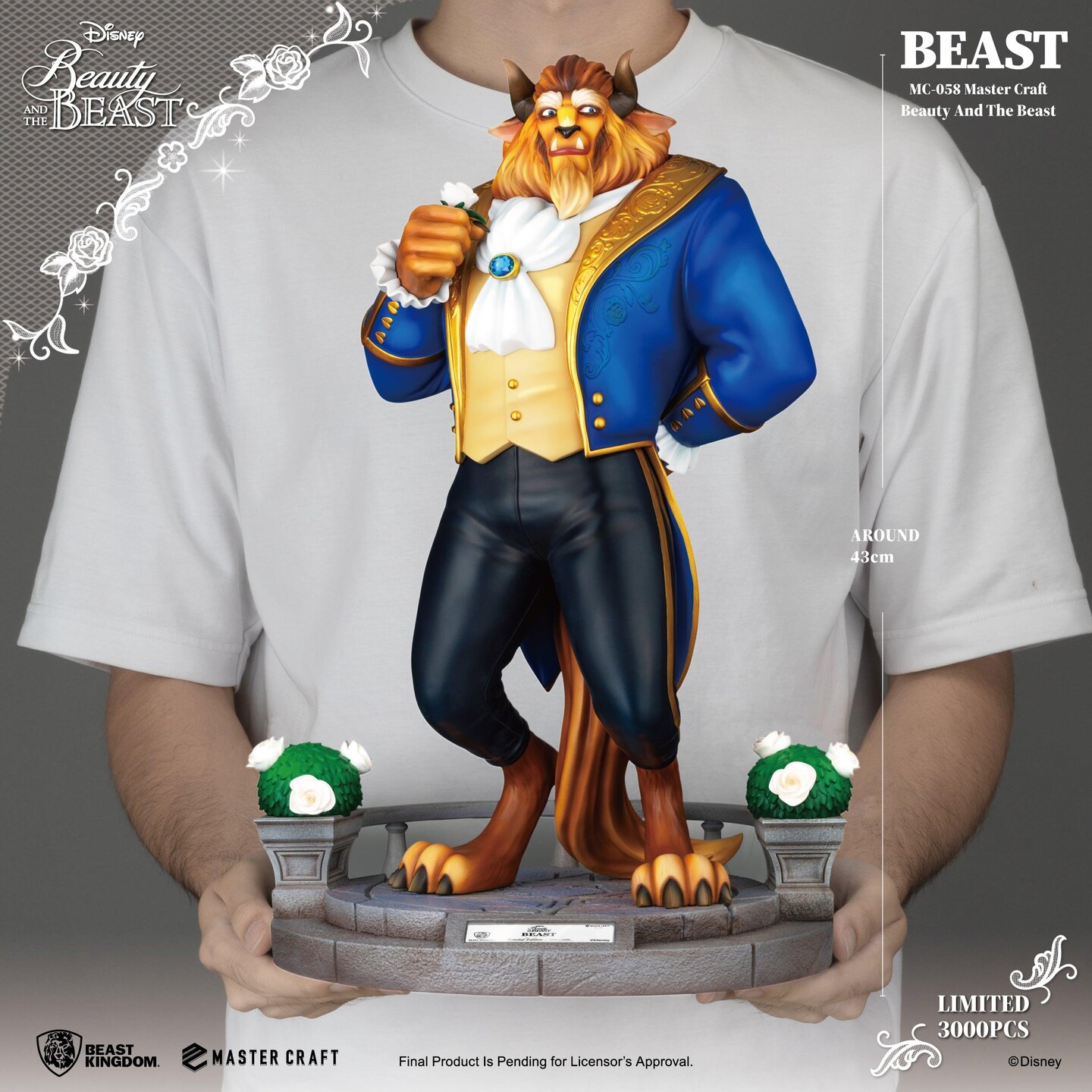 Beauty and the Beast Master Craft Beast Table Top Statue