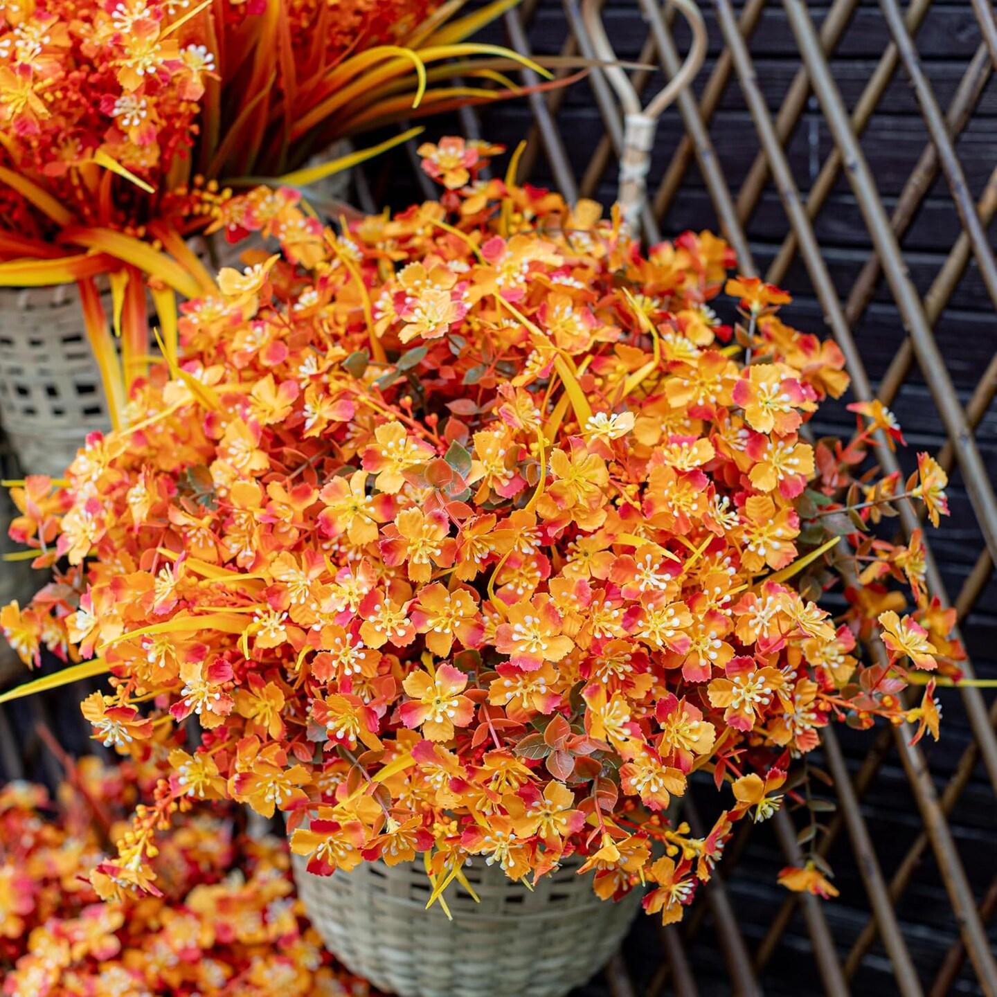 Artificial Mums for Outdoor Fall Flowers