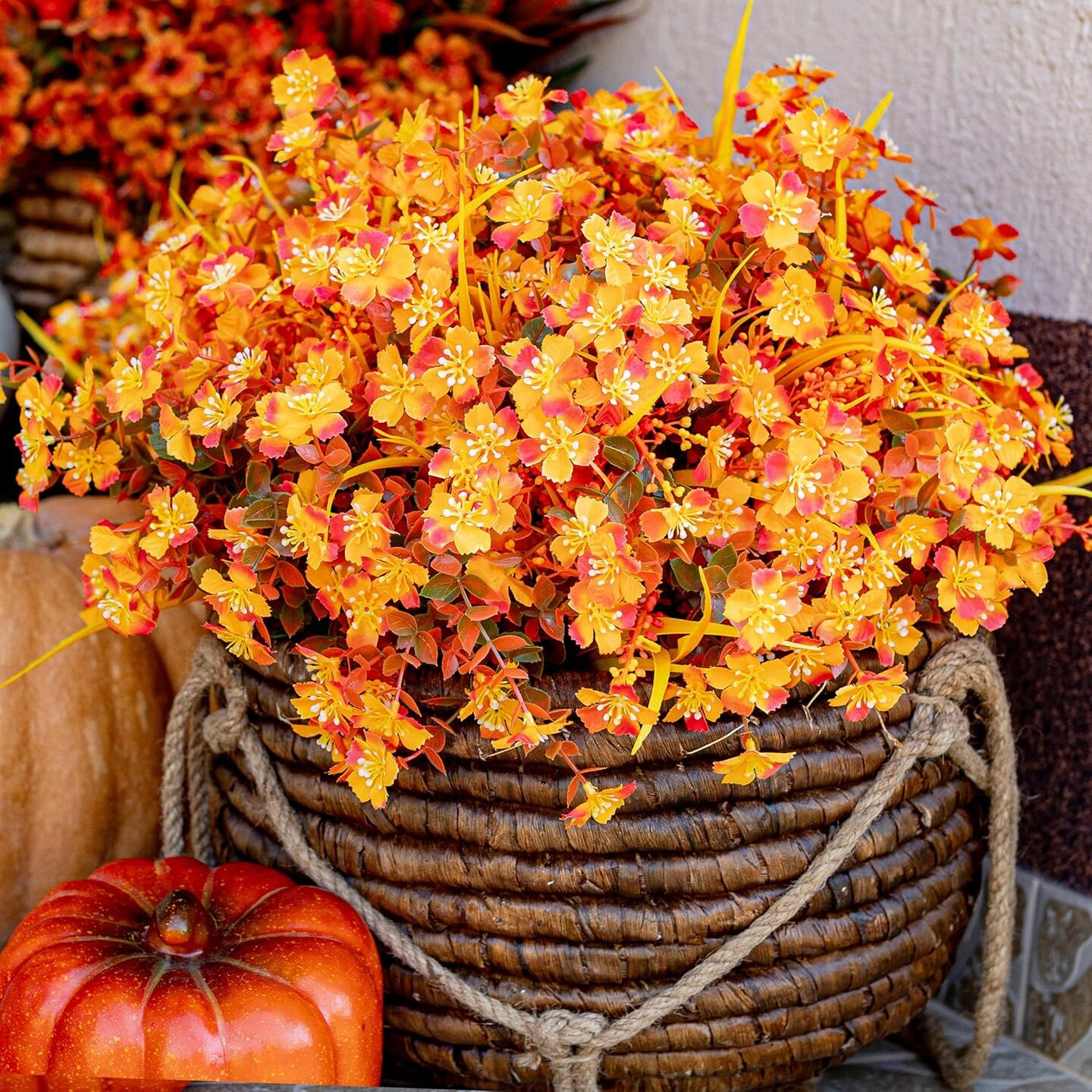 Artificial Mums for Outdoor Fall Flowers
