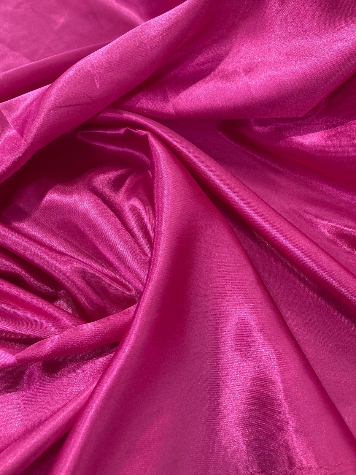 1 Yard Charmeuse Medium Satin Lining Polyester Fabric Elegant Dressmaking Material 60 Inch Width