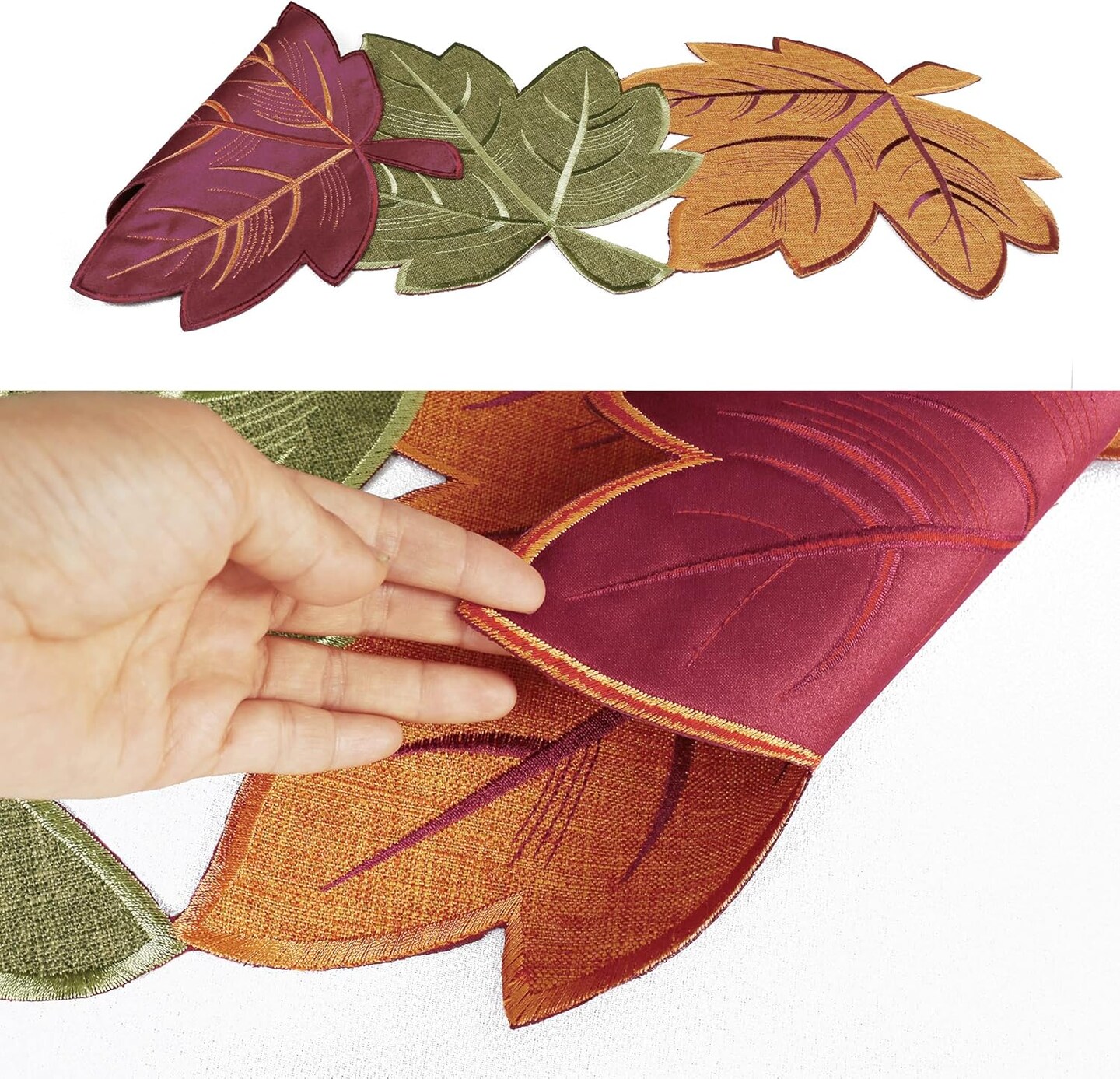 Thanksgiving Leaves Table Runners, Fall Decor for Home, 13 Inch x 36 Inch