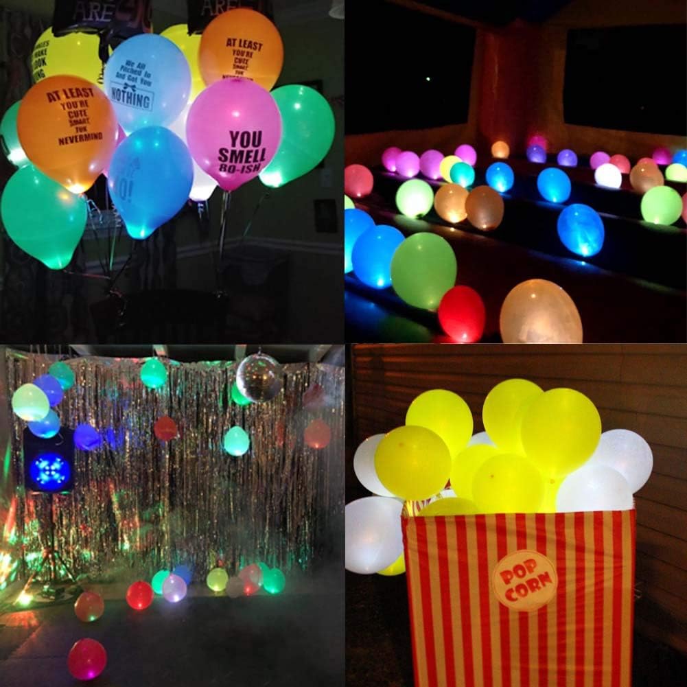 100pcs LED Balloon Light Mini Round Balls Lights, Waterproof Tiny Led Lights for Paper Lantern Easter Eggs Birthday Party Wedding Halloween Christmas Decoration