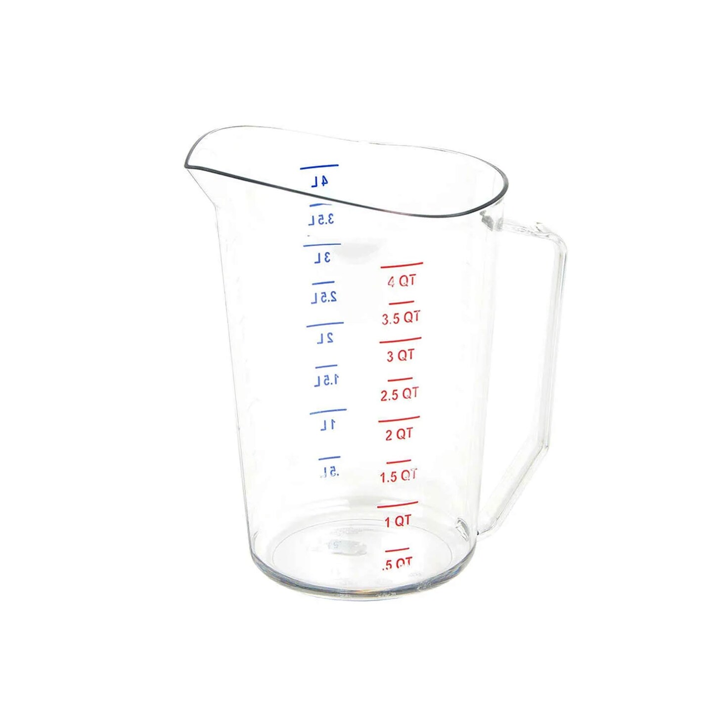 Clear Polycarbonate Measuring Cup 4 Quart Capacity