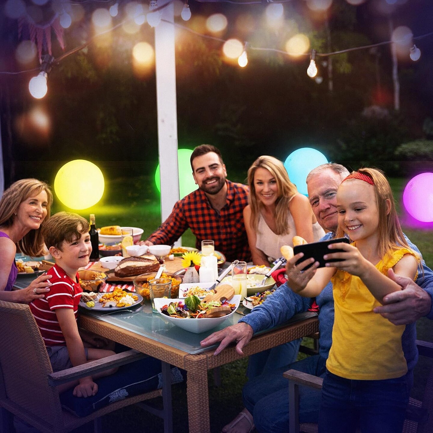 Pool Toys - 4 Pack Light Up Beach Balls for Kids w/ 8 Light Modes, Pool Beach Games Balls for Outdoor or Indoor Activities, Glow in The Dark Pool Beach Decorations for Kids and Adults