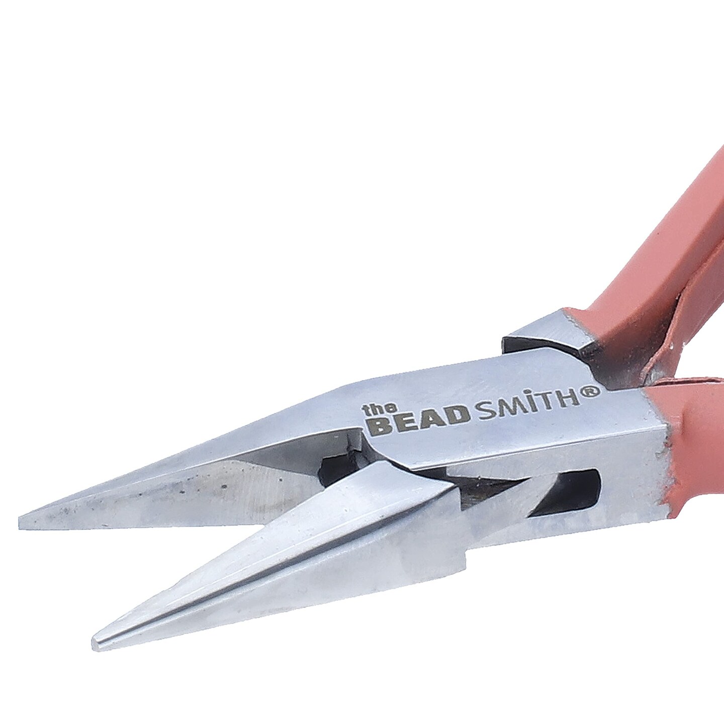 The Beadsmith Satin Touch Chain Nose Pliers, 5.75 inches (145mm) with Polished Steel Head, Comfortable Contoured Grip Handles and Double-Leaf Springs, Tool for Jewelry Making