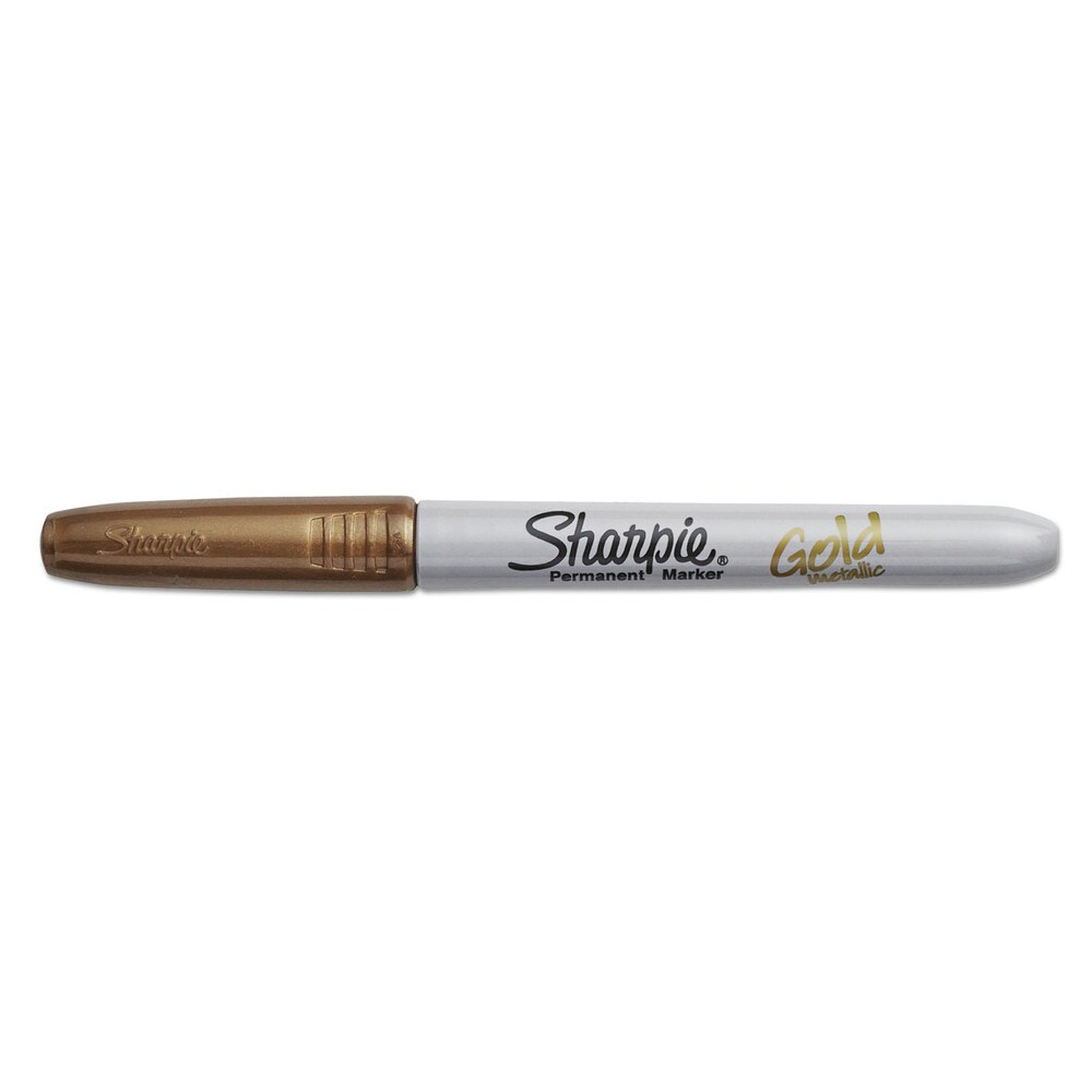 Sharpie Fine Bullet Tip Metallic Fine Point Permanent Markers - Gold (1-Dozen)