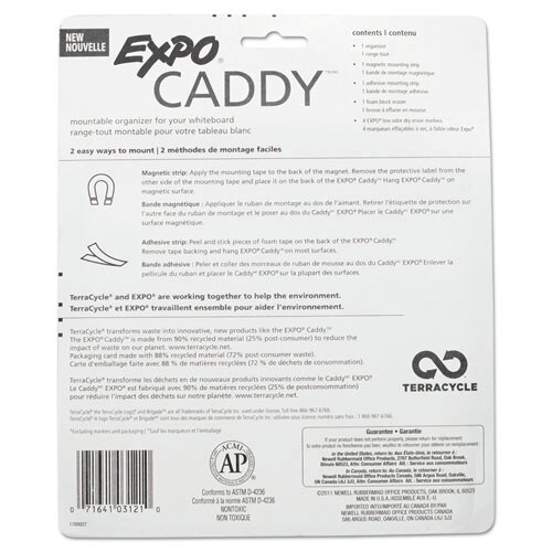 EXPO Caddy Broad Chisel Tip Whiteboard Dry Erase Markers - Assorted Colors (1-Set)