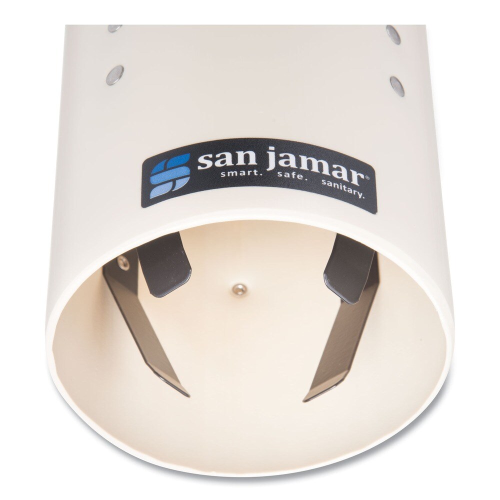 San Jamar Foam Cup Dispenser with Removable Cap for 4 oz. to 10 oz. Cups - Sand