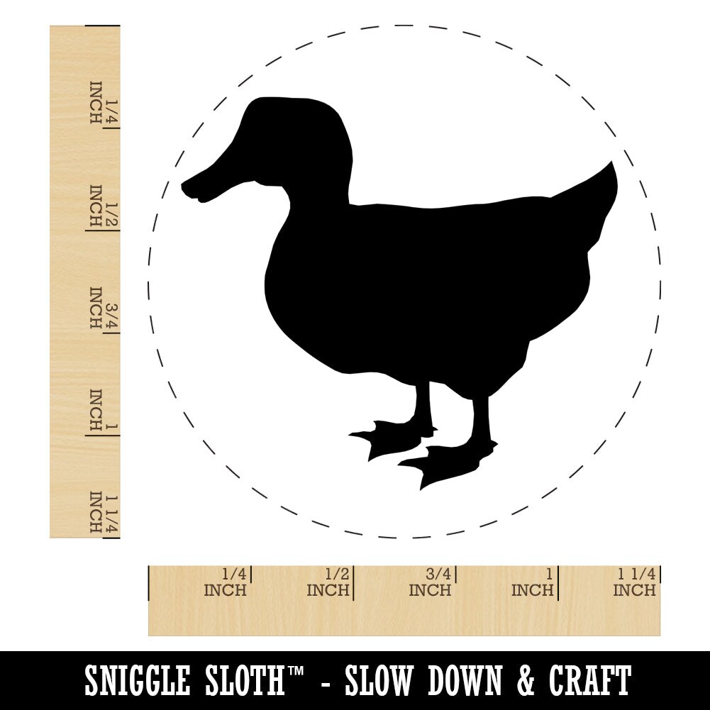 Mallard Duck Standing Solid Rubber Stamp for Stamping Crafting Planners