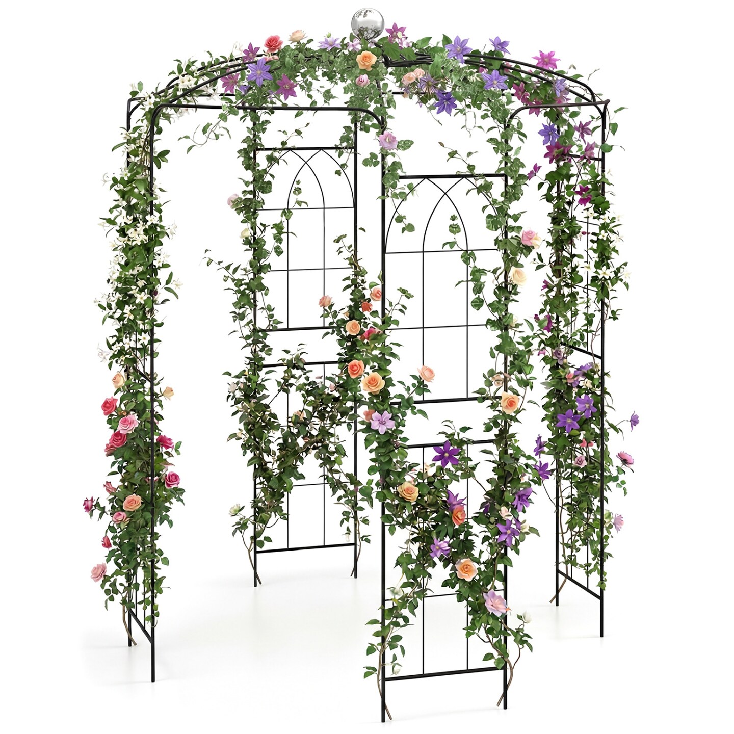 Birdcage Gazebo Arch for Climbing Plants, Wedding Ceremony Decor