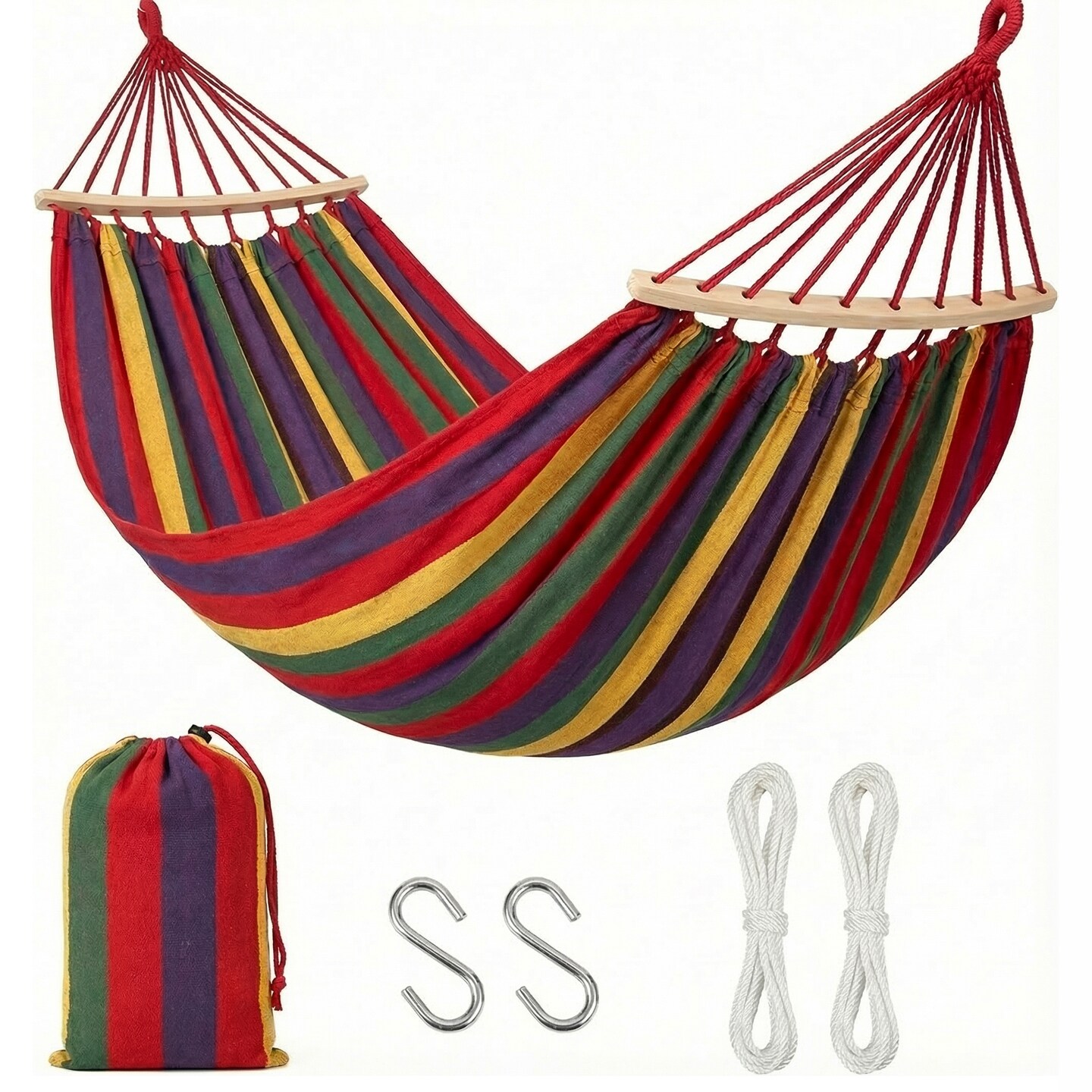 Gardenised Outdoor Hanging Hammocks for Leisure and Relaxation Use