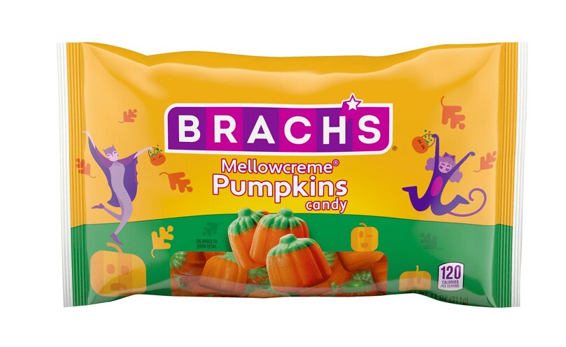 Brach&#x27;s Halloween Mellowcreme Pumpkins Candy, Halloween Candy, 11 oz Bag