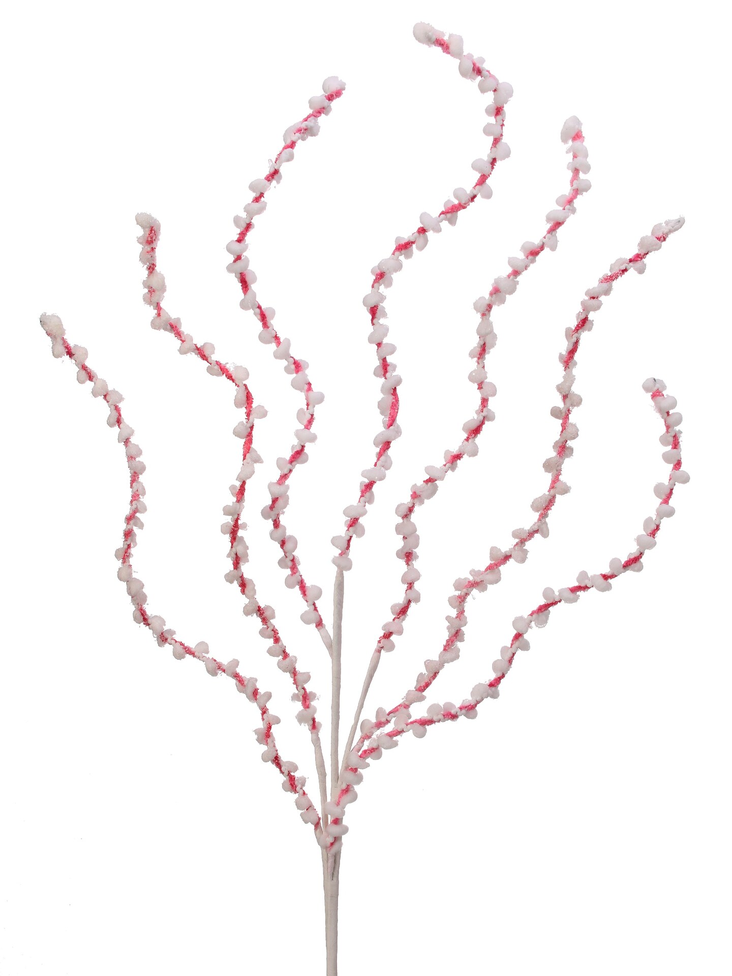34&#x22; Peppermint Twist Spray - Pink and White Christmas Decor