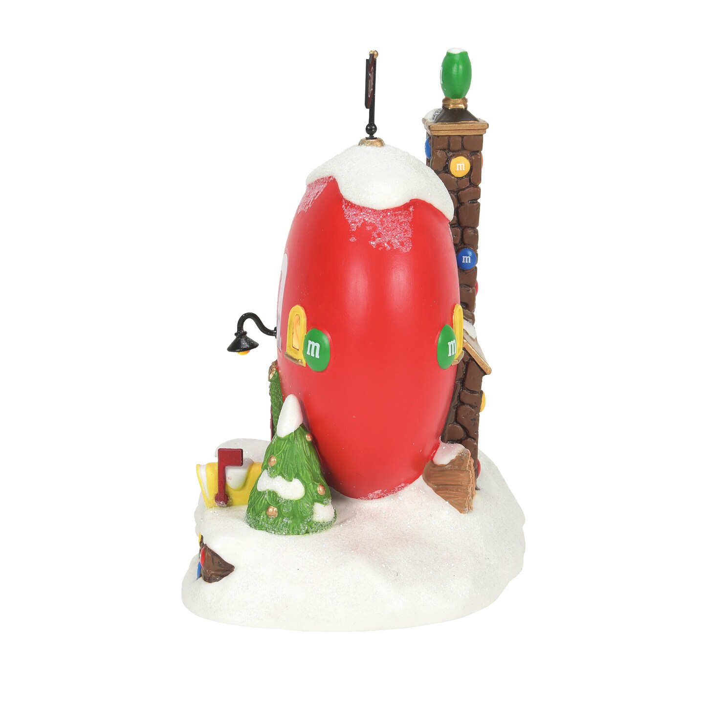 Department 56 North Pole Village Red&#x27;s M&#x26;M Cottage Lit Christmas Village Building 6in H