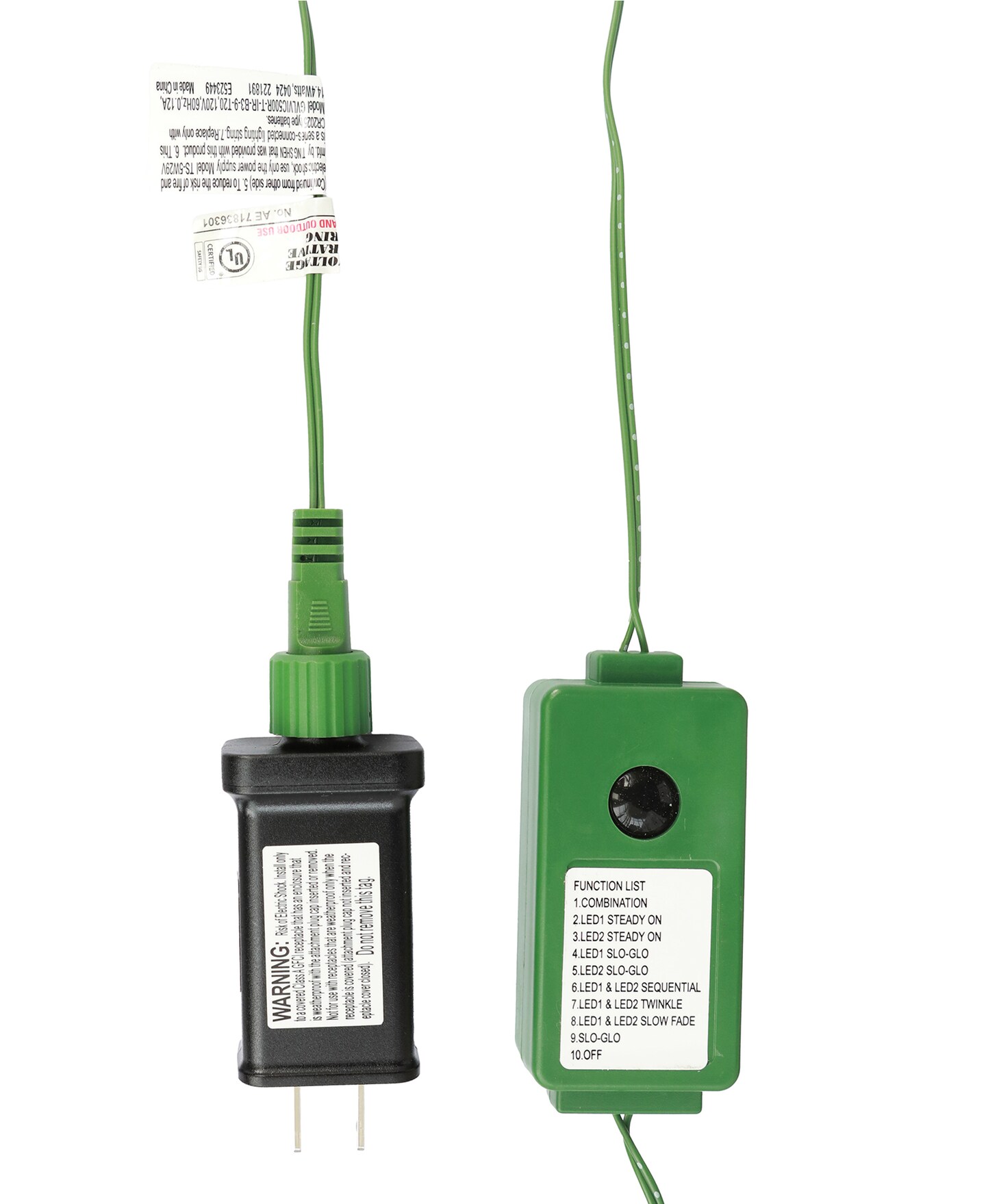 7FT/9FT Pre-Lit Green Slim Fir Artificial Christmas Tree with 350/500 strawberry Lights,9 Functional Warm White/Multi-color, remote controller