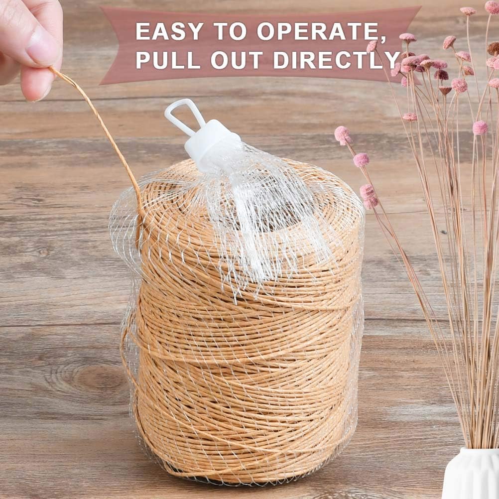 656 Feet Floral Bind Wire Rustic Vine Wrapping Wire, Paper Covered Waterproof Craft Wrap Twine for Flower Bouquets Stem Wrap Florist