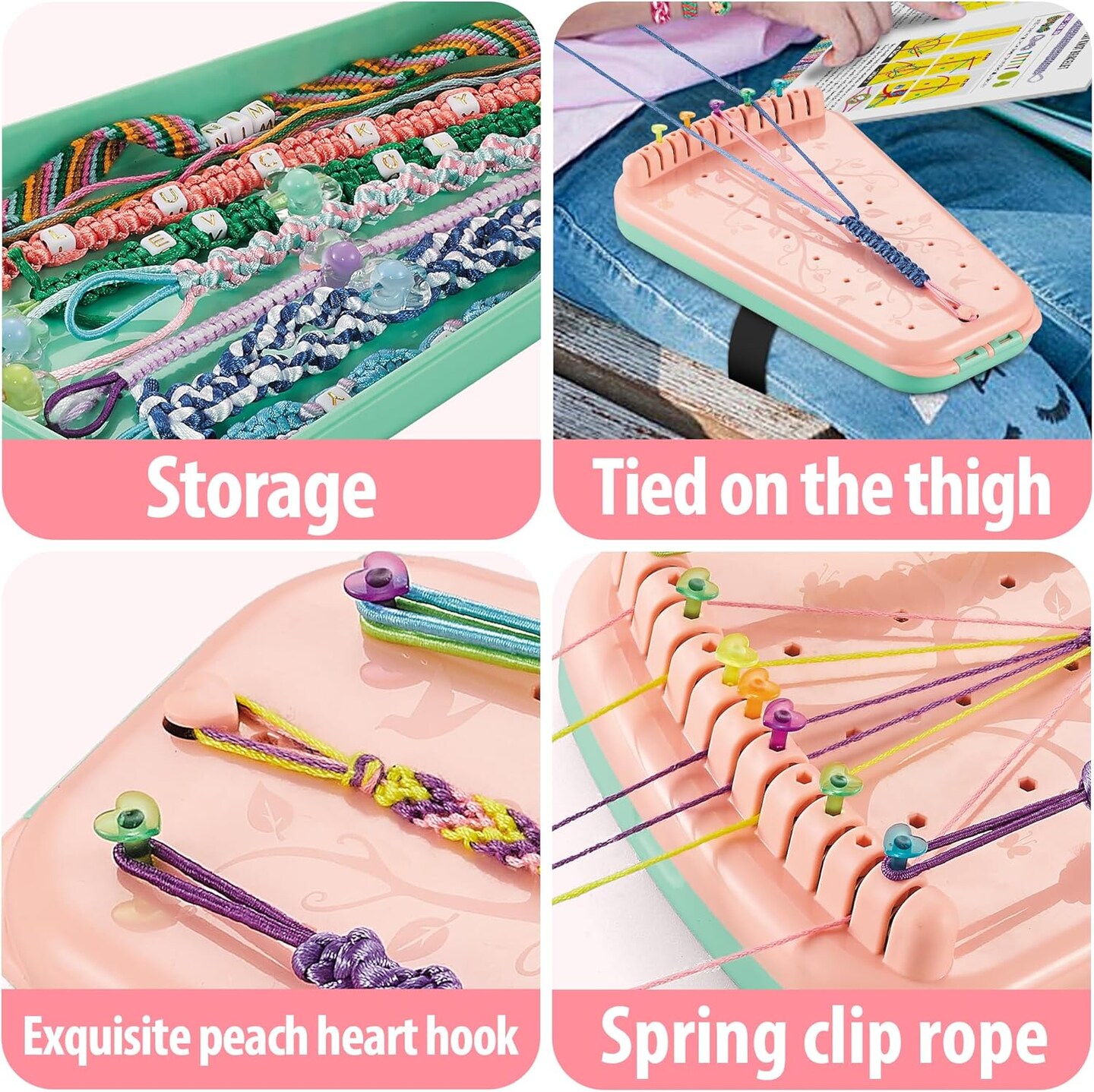 Friendship Bracelet Making Kit for Girls,Bracelet Kit Toys,Arts and Crafts for Kids Age 7-12,