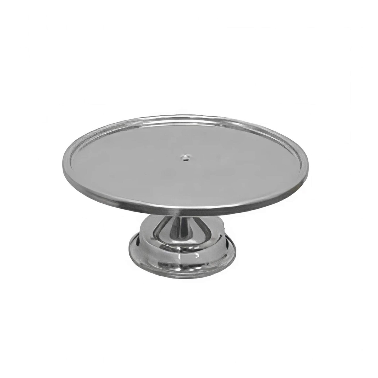 13.25" Round Stainless Steel Cake Stand