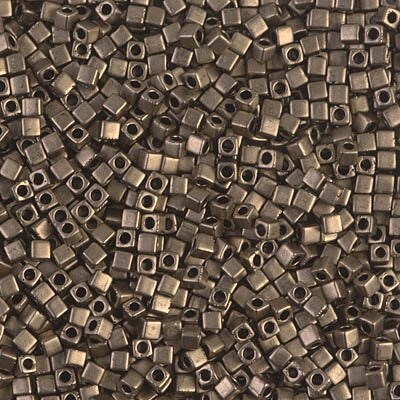 Miyuki 1.8mm Cube, Matte Metallic Dark Bronze, #2006, 10 grams