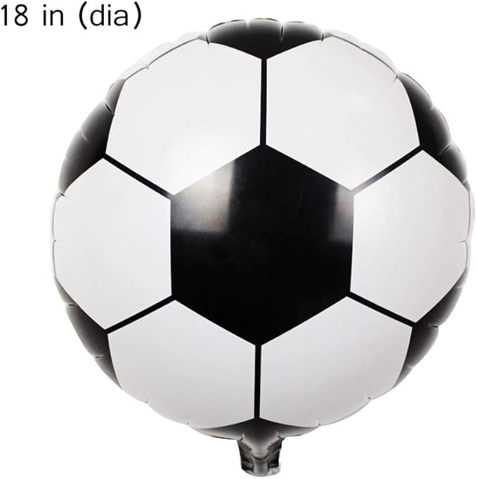 10pcs Soccer Balloons - 18 Inch Mylar Soccer Balloons for World Cup Party Decorations