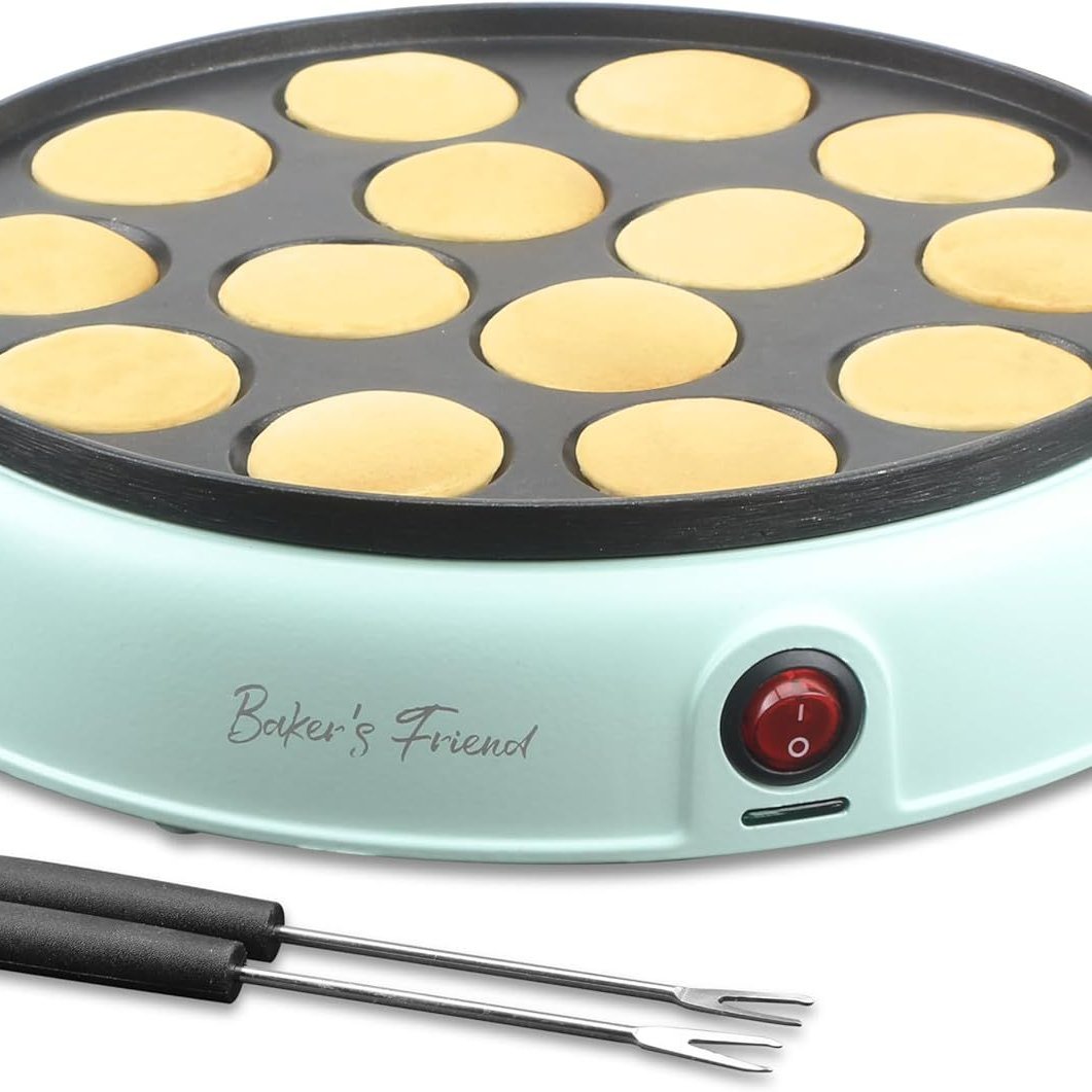 Edge Collections -Blue-Electric Mini Pancake Maker for Breakfast-1 pcs