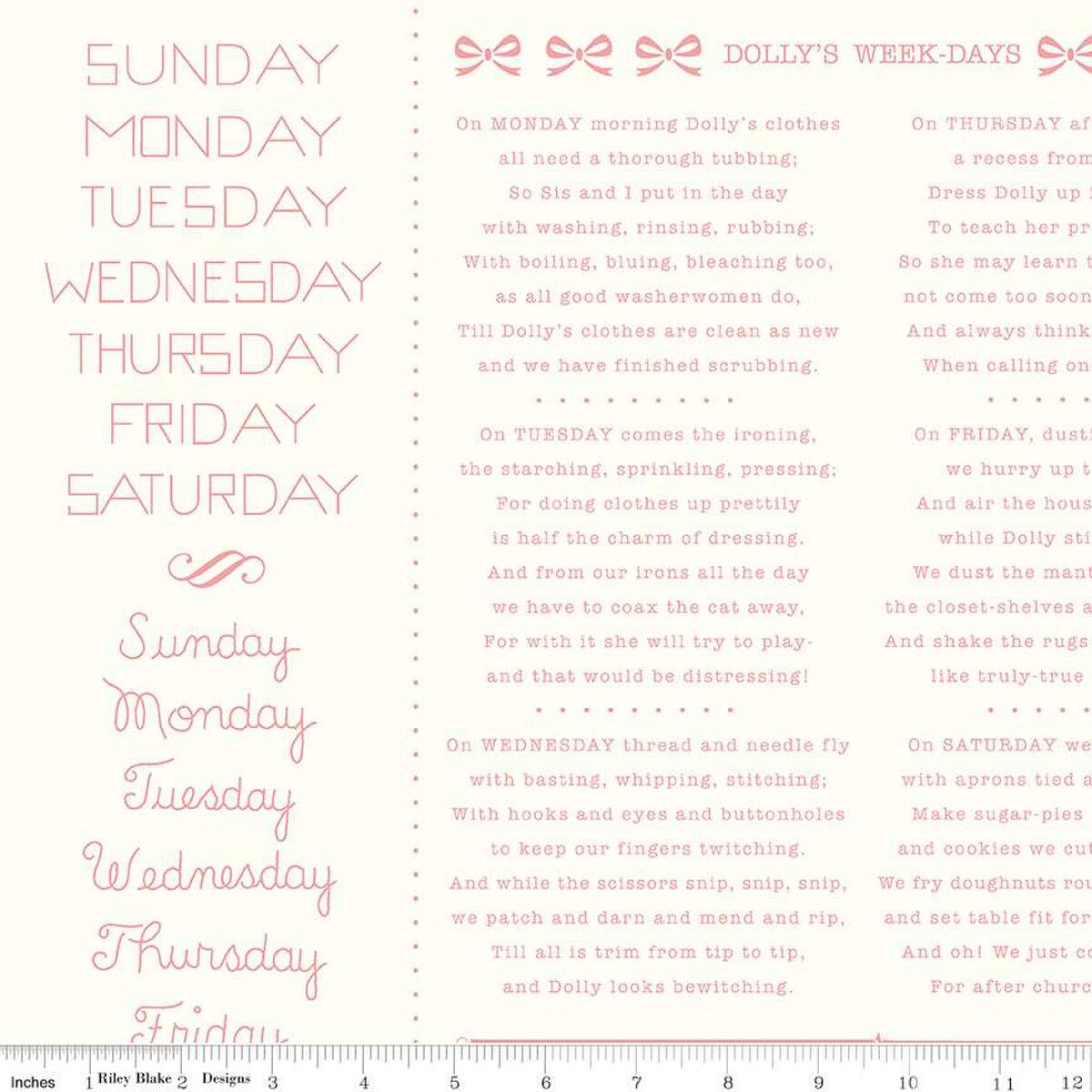 Fabric Riley Blake Heirloom Coral Calico 108" Wide Back by the Quarter Yard WB12861-CORAL