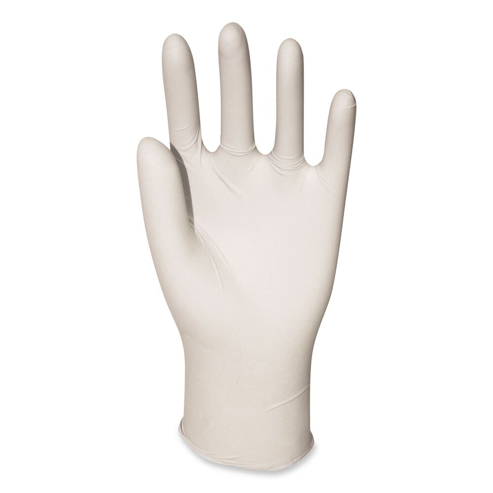 Boardwalk 4 mil 9.5 in. Long Powder-Free Synthetic Vinyl Gloves - Small, Beige (100/Box)