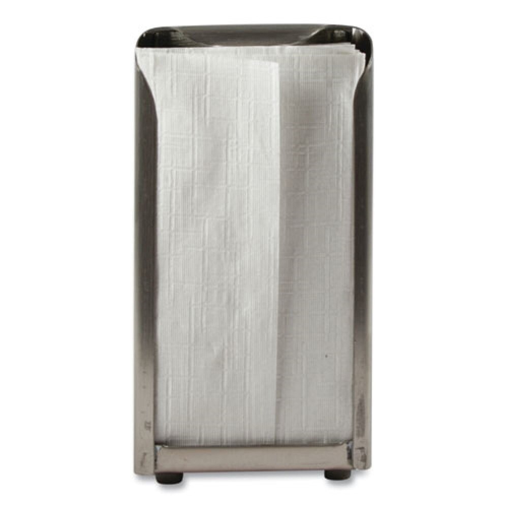San Jamar 150 Capacity 3.75 in. x 4 in. x 7.5 in. Tall Fold Tabletop Napkin Dispenser - Chrome