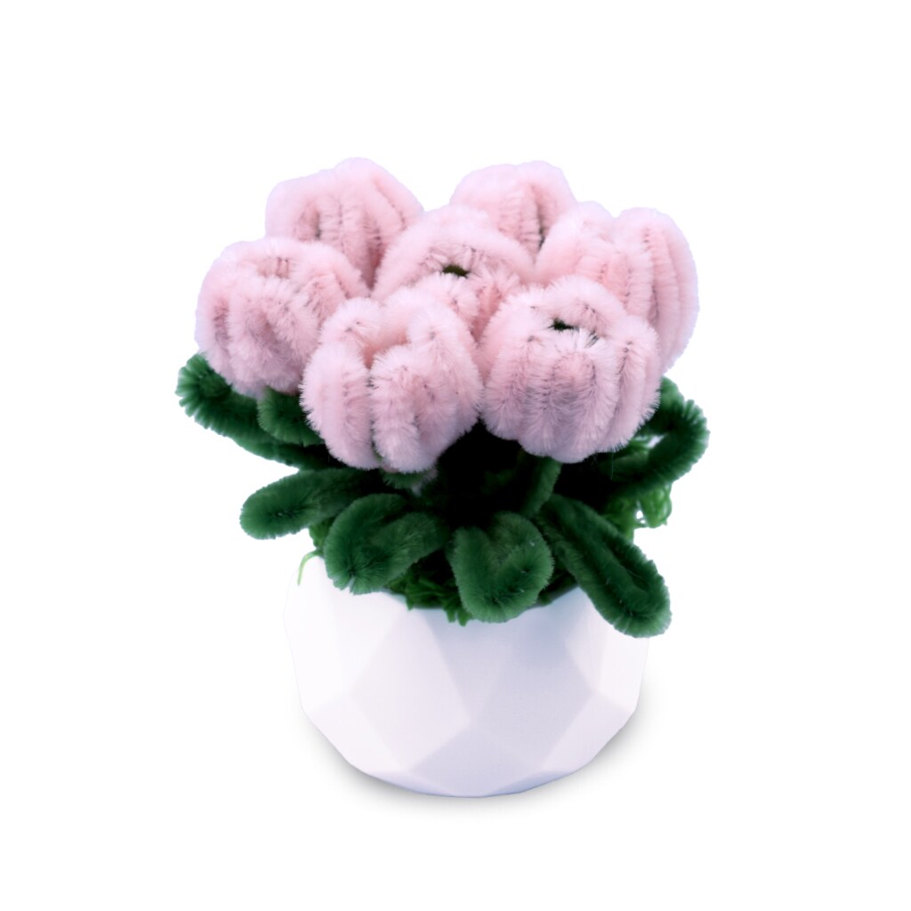 Angels Craft Twist Art Florals DIY Chenille Flower Kit – Pipe Cleaner Craft Kit for Teens & Adults | Flowers, Plants & Decorative Styles | Multiple Designs | Ages 14+